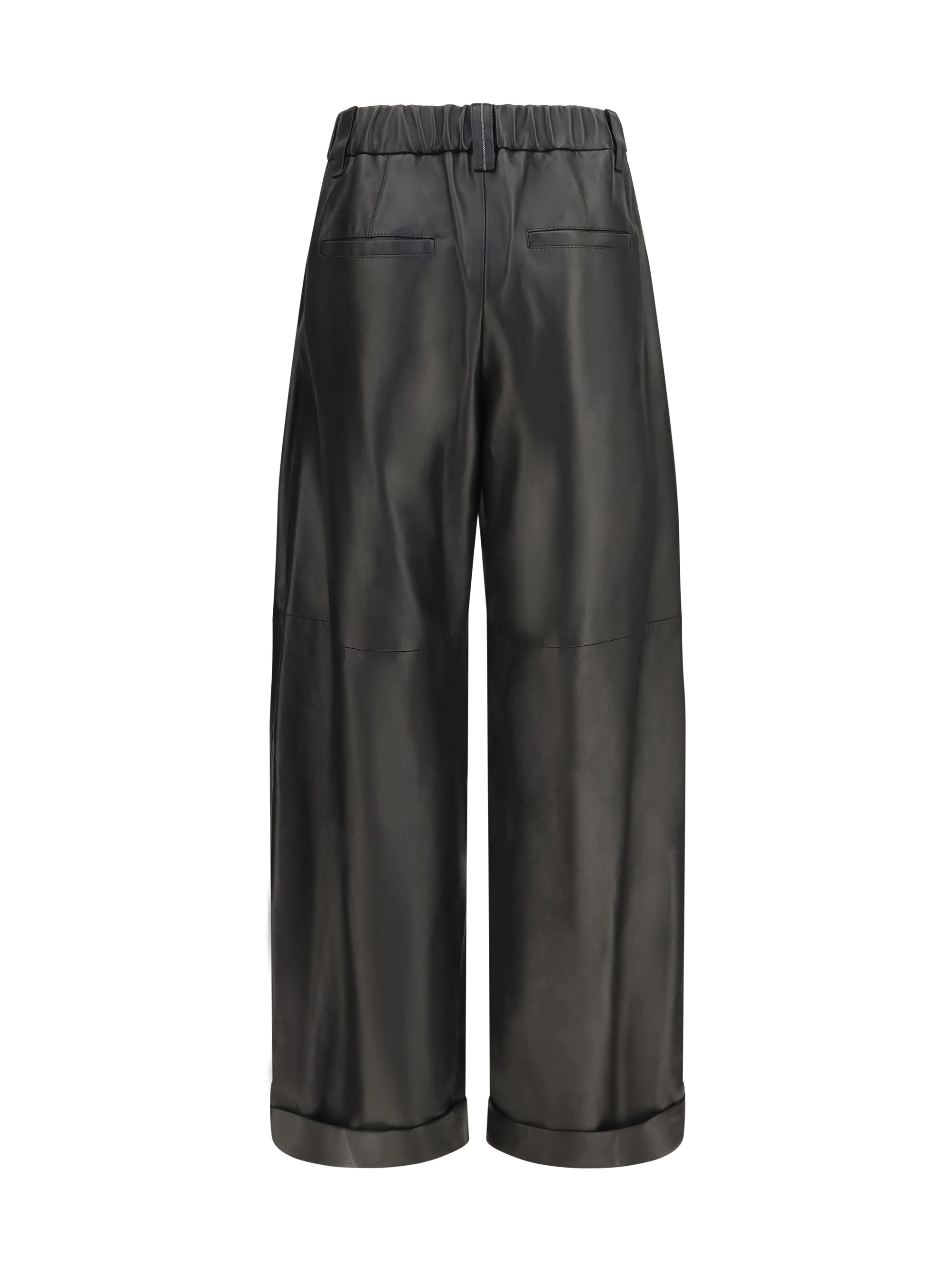 BRUNELLO CUCINELLI 40 baggy nappa leather pants