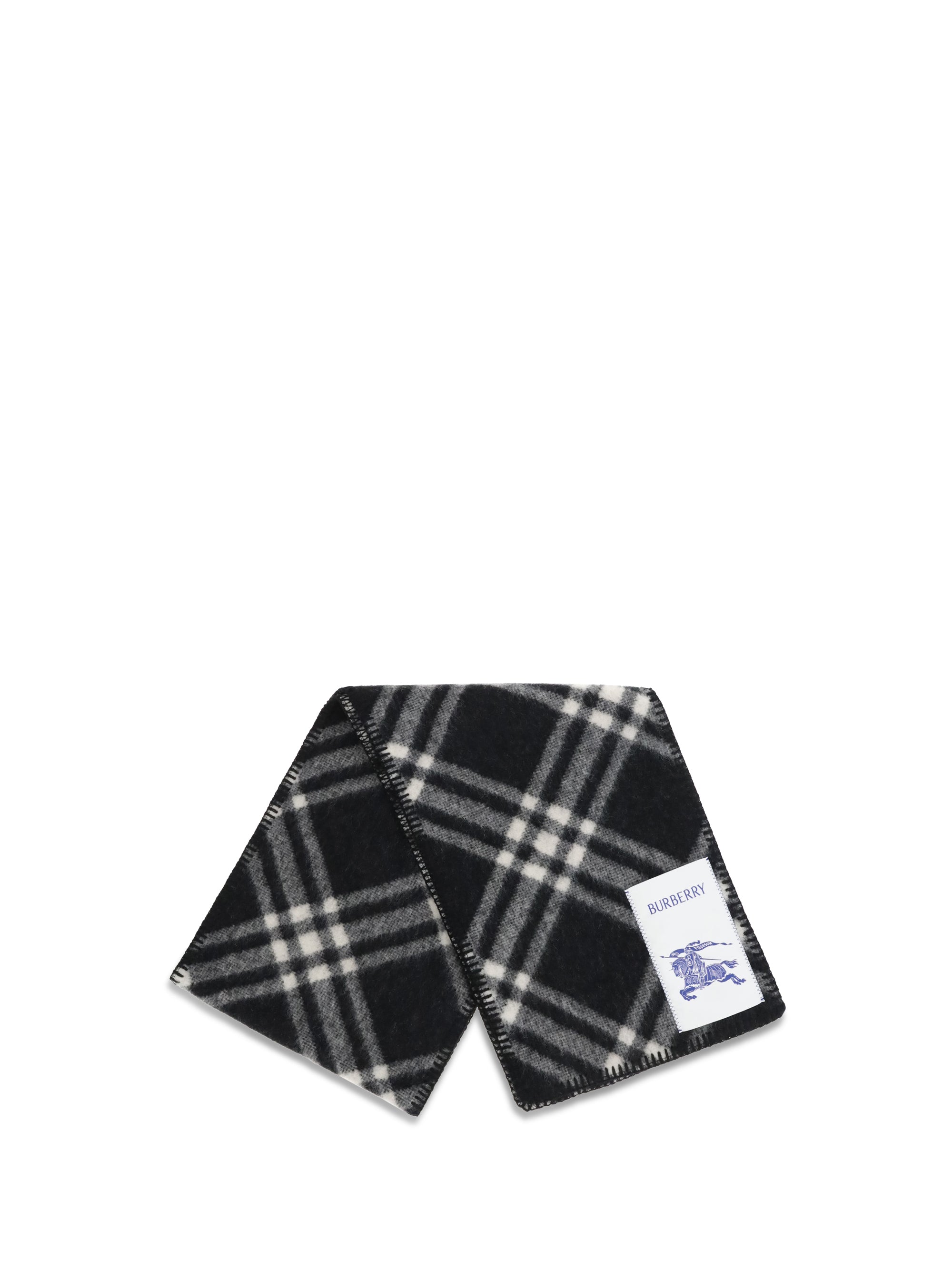 BURBERRY OS wool check scarf 
