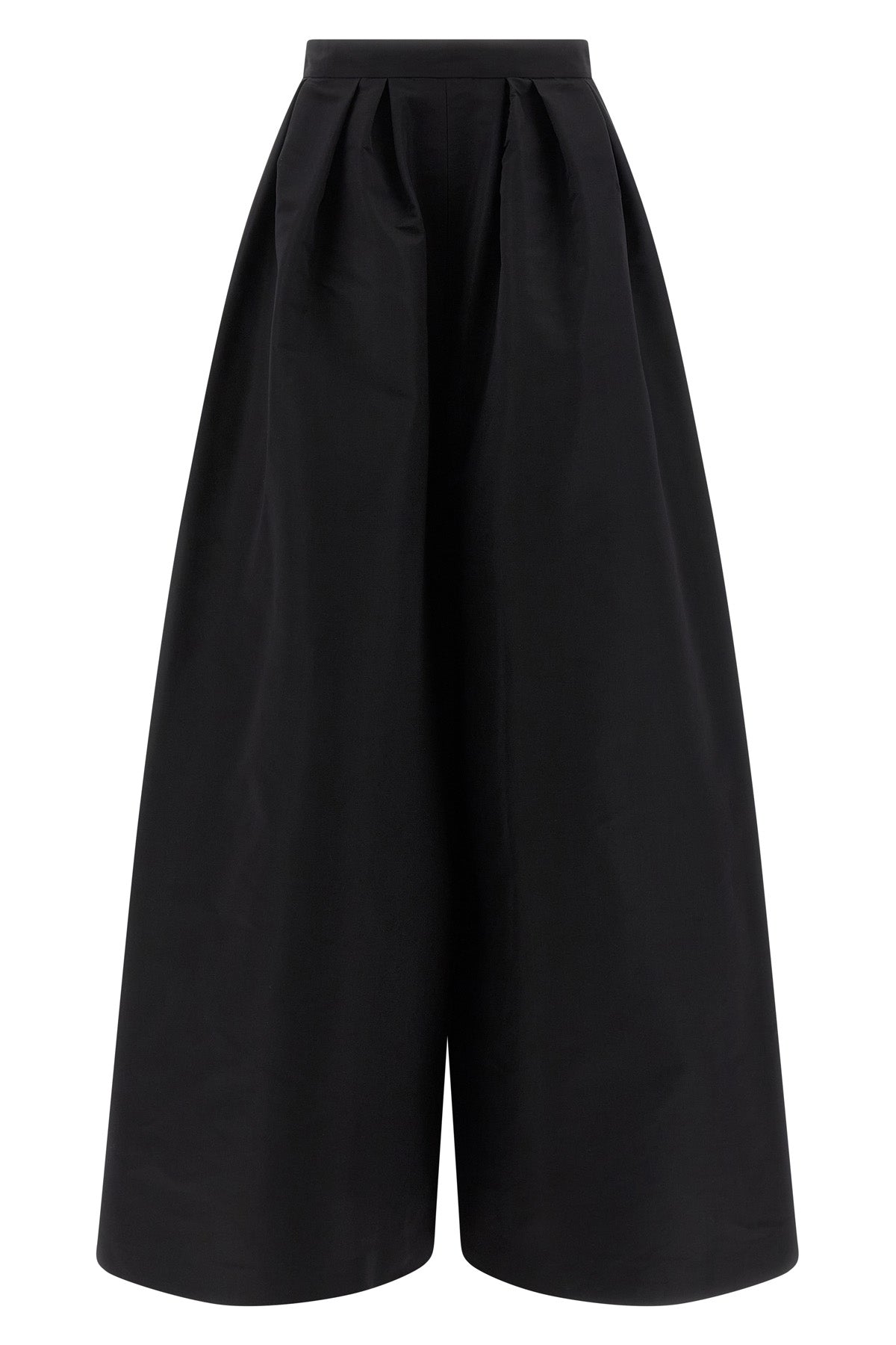 CAROLINA HERRERA 10 palazzo pants in shiny silk faille
