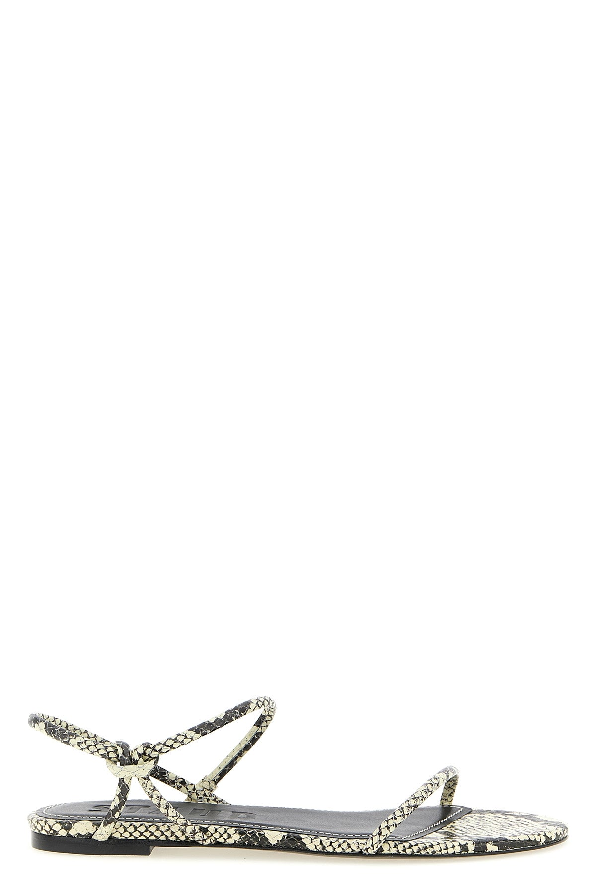 STAUD 36 laurel python print leather sandals