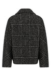 houndstooth patterned virgin wool