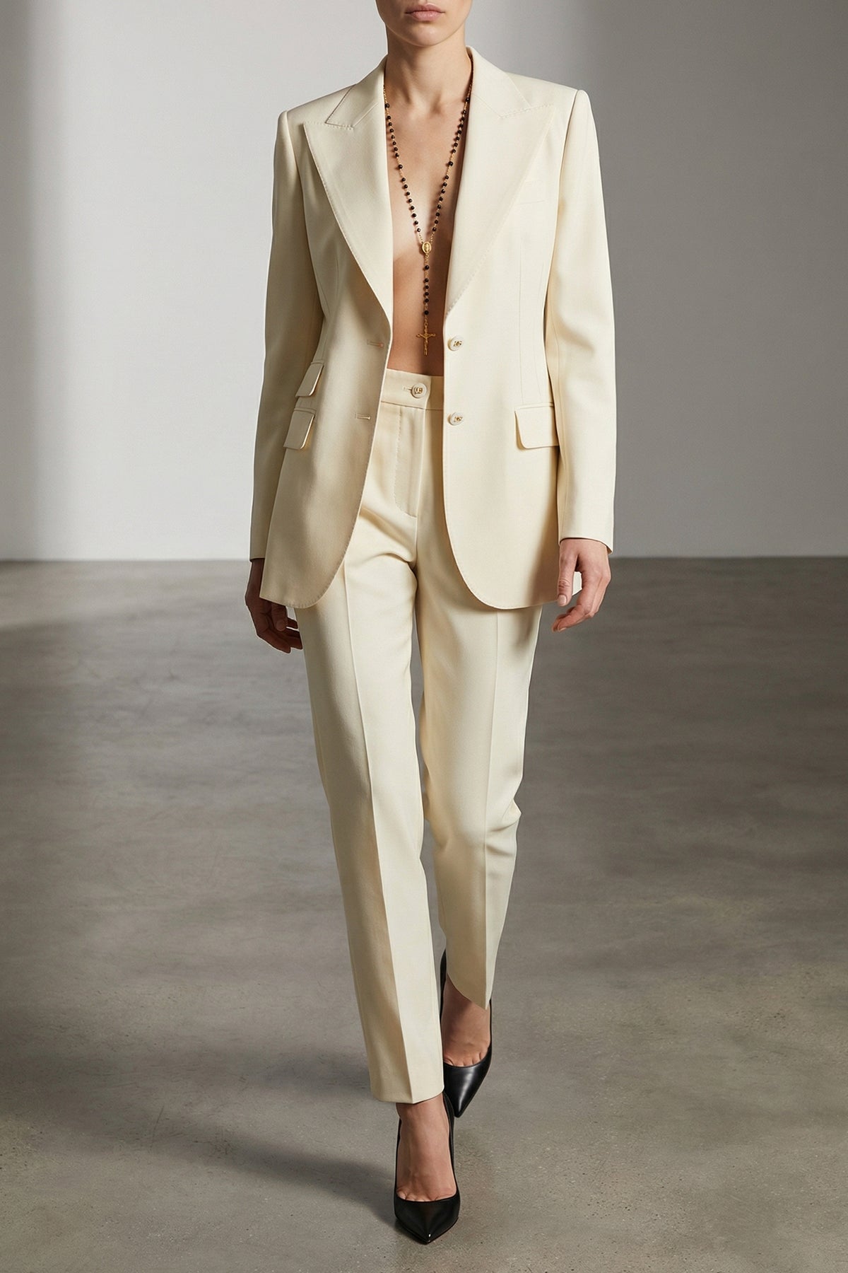 DOLCE amp; GABBANA 40 single-breasted turlington wool gabardine blazer
