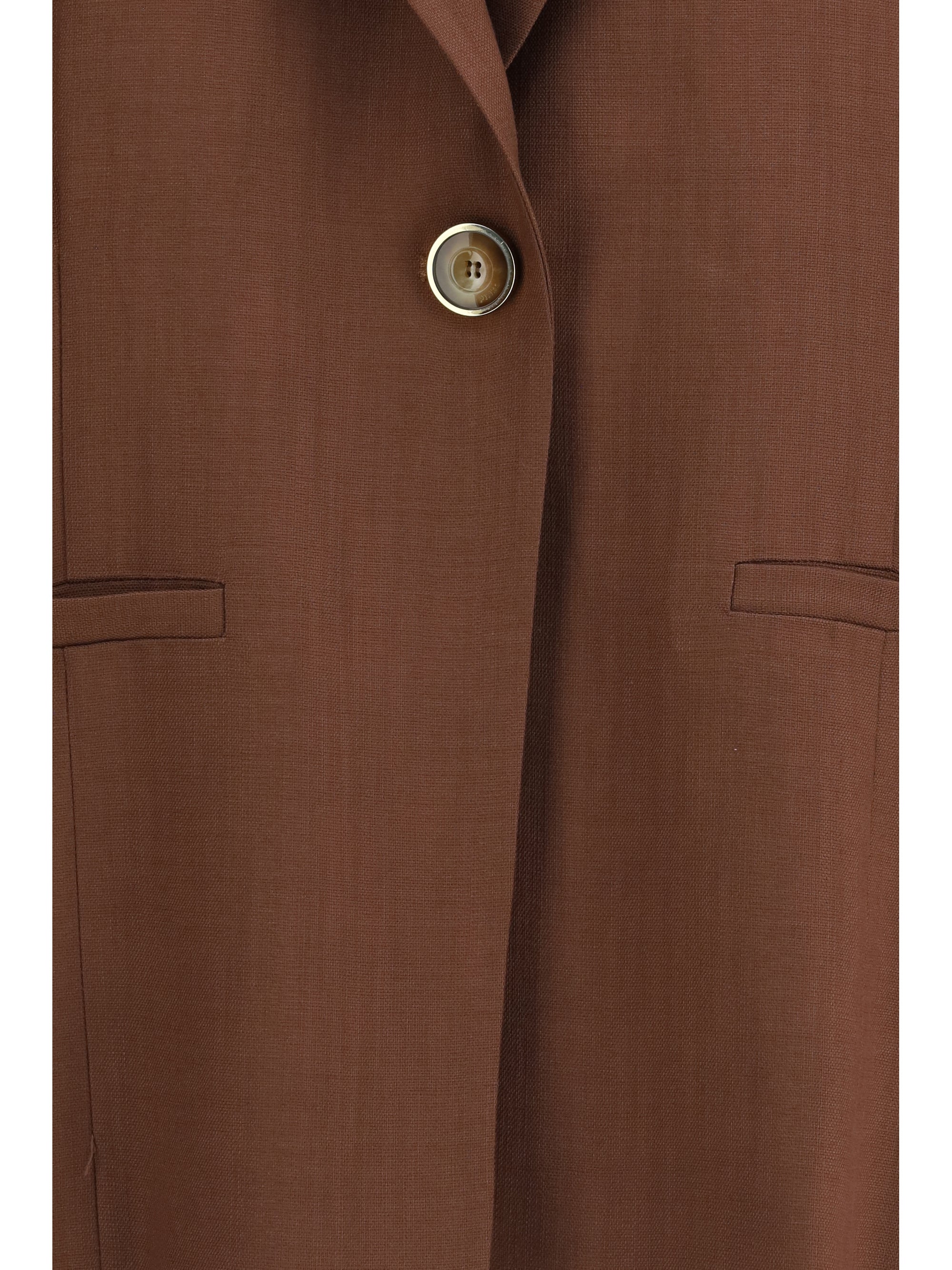 rustic-effect sleeveless jacket