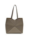 medium puzzle fold tote bag