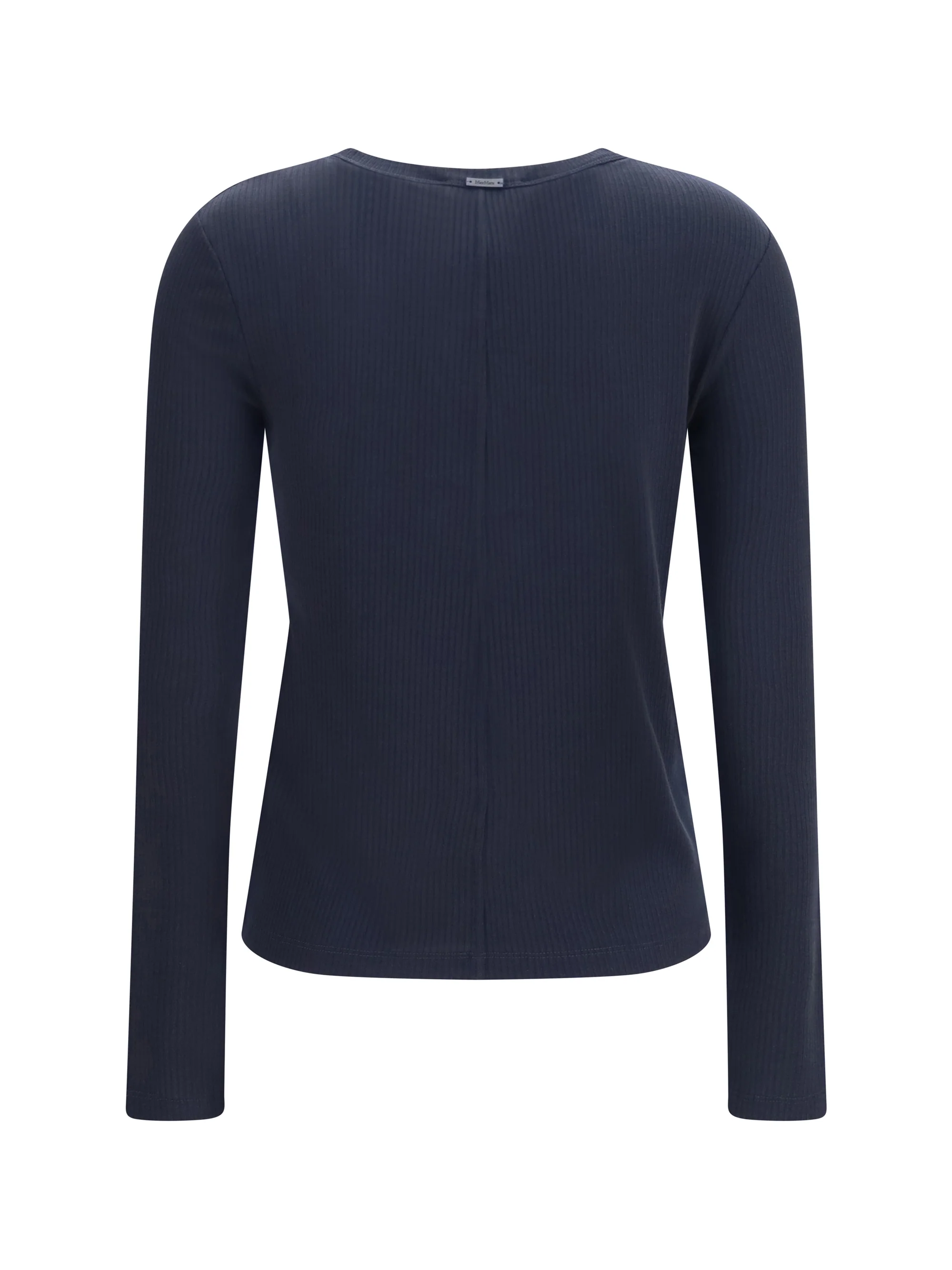 ribbed long-sleeve sweater