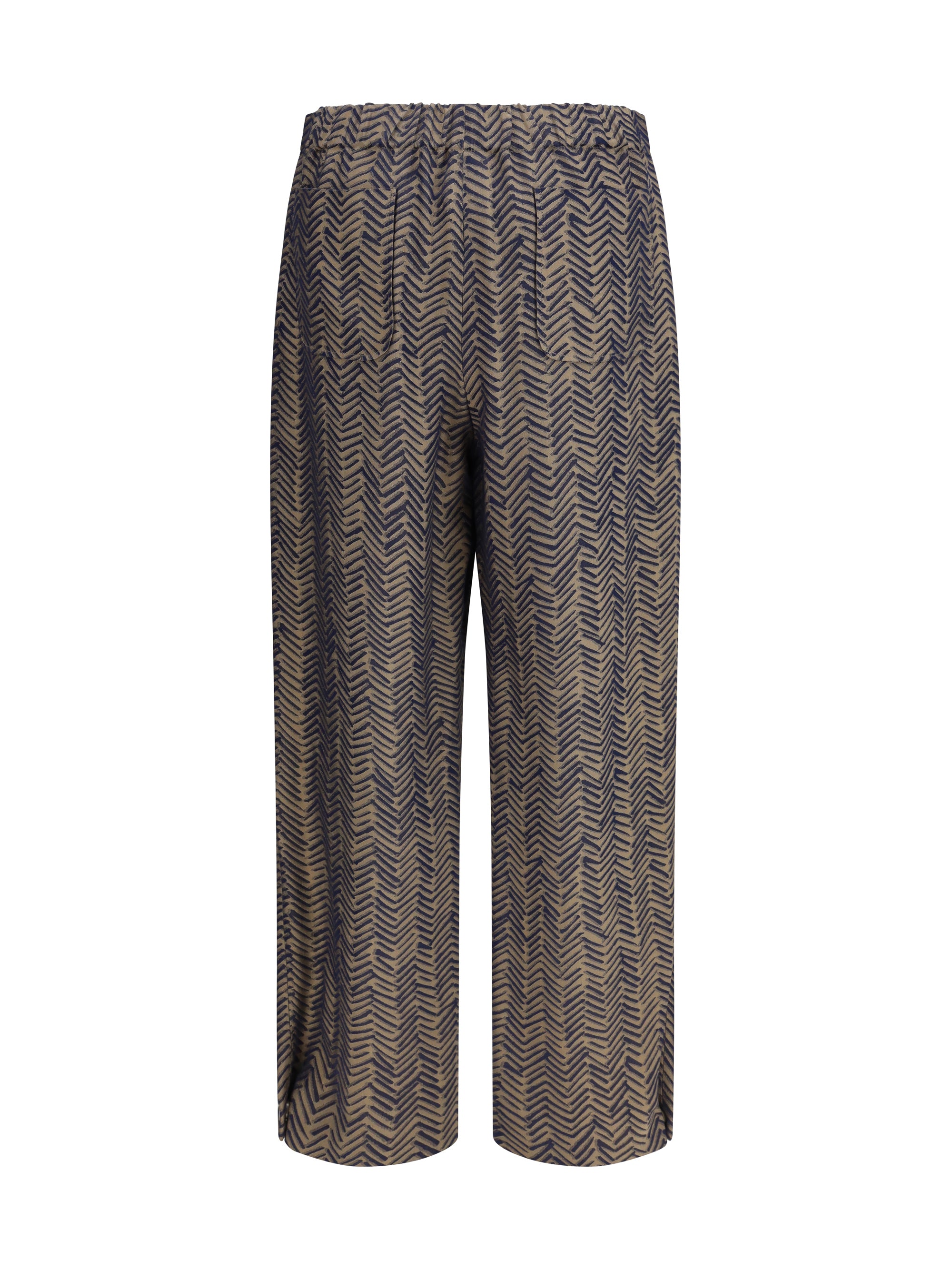 chevron jacquard viscose pants