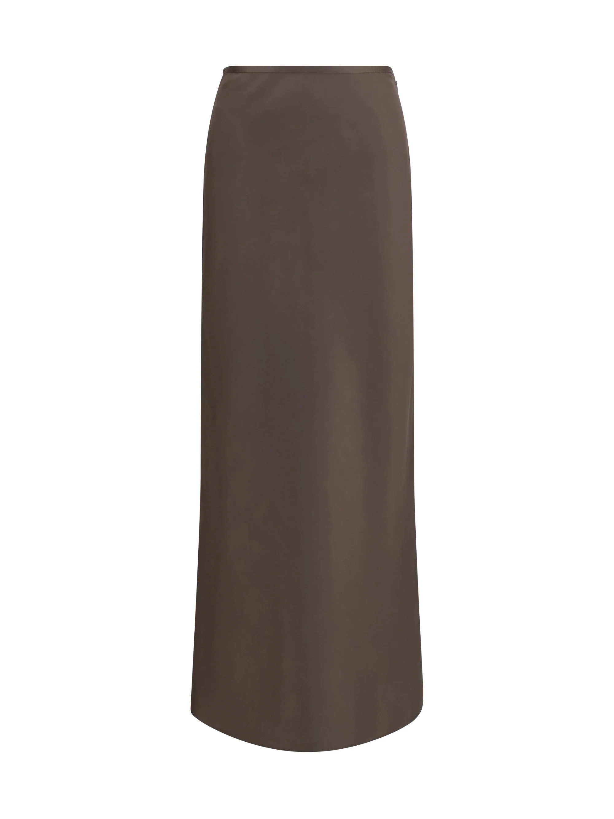 silk twill a-line maxi skirt
