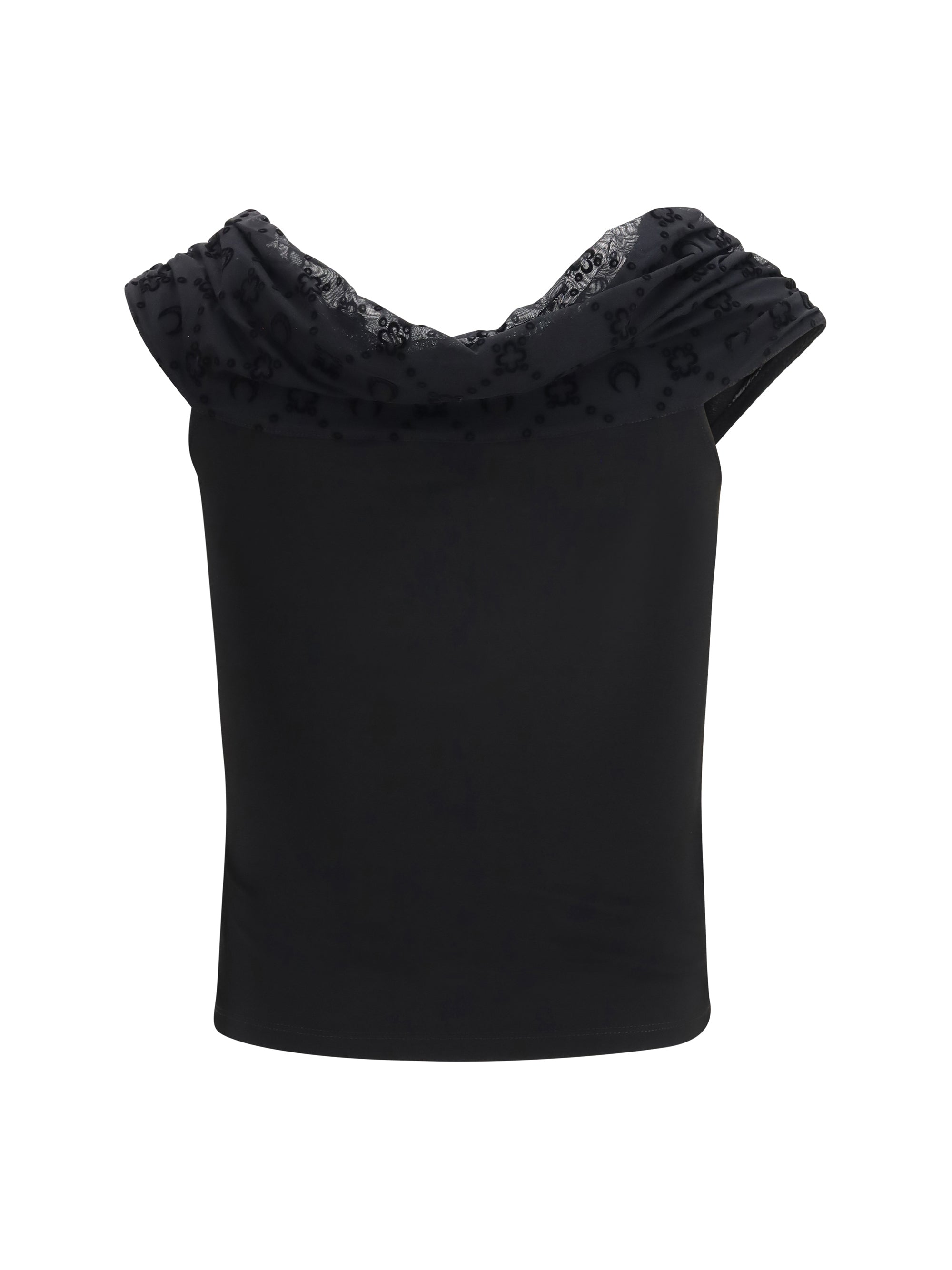 MARINE SERRE 36 off shoulder draped top