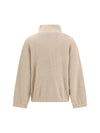 cashmere half-zip sweater