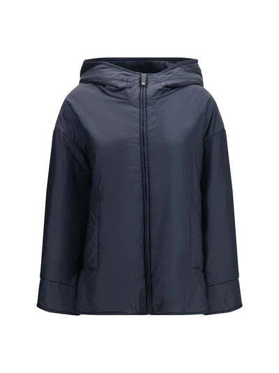 oversized padded jacket in water repellent canvas