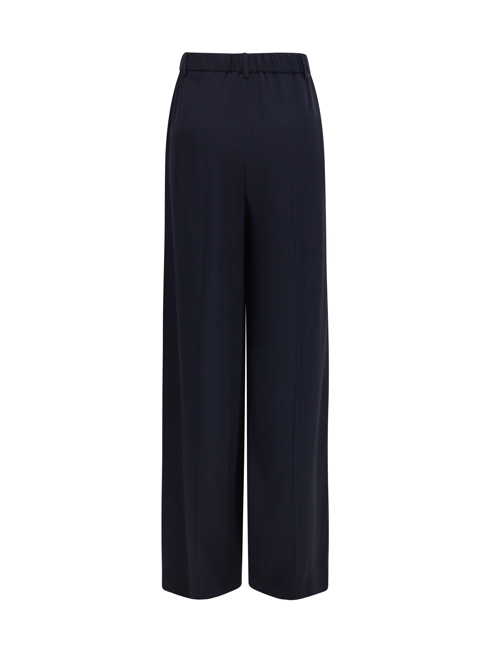 GUCCI 40 diamond-jacquard pants