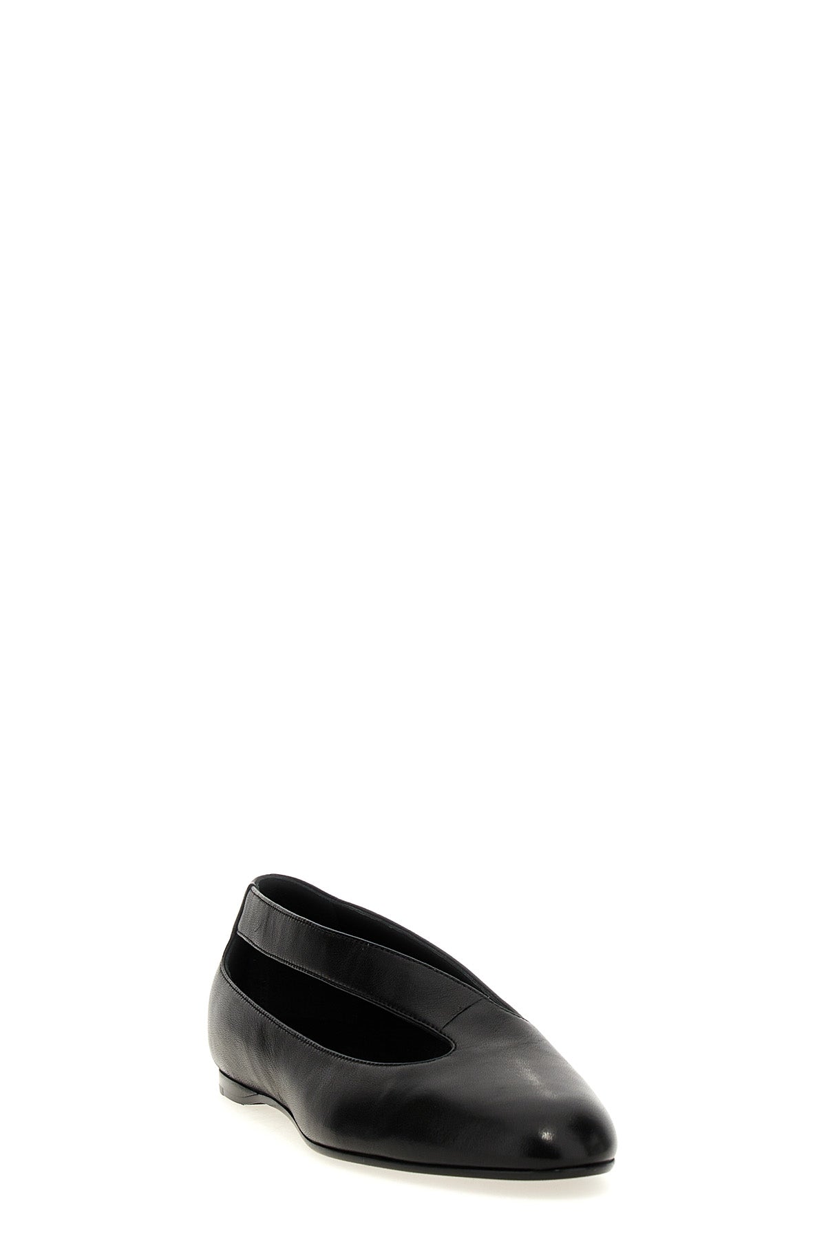 KHAITE 36 diana ballet flats in asymmetrical nappa leather