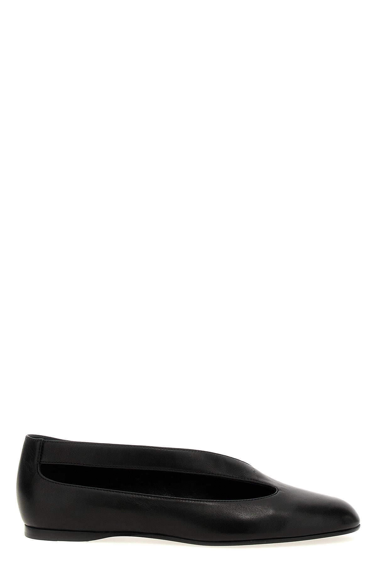KHAITE 36 diana ballet flats in asymmetrical nappa leather