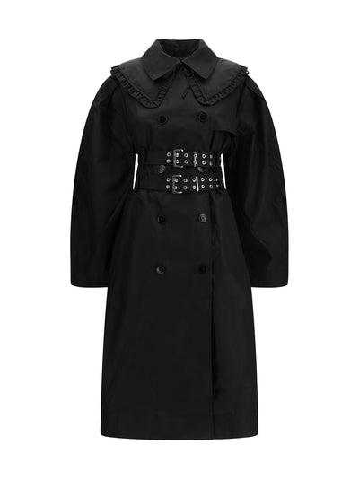 belted double-breasted coat