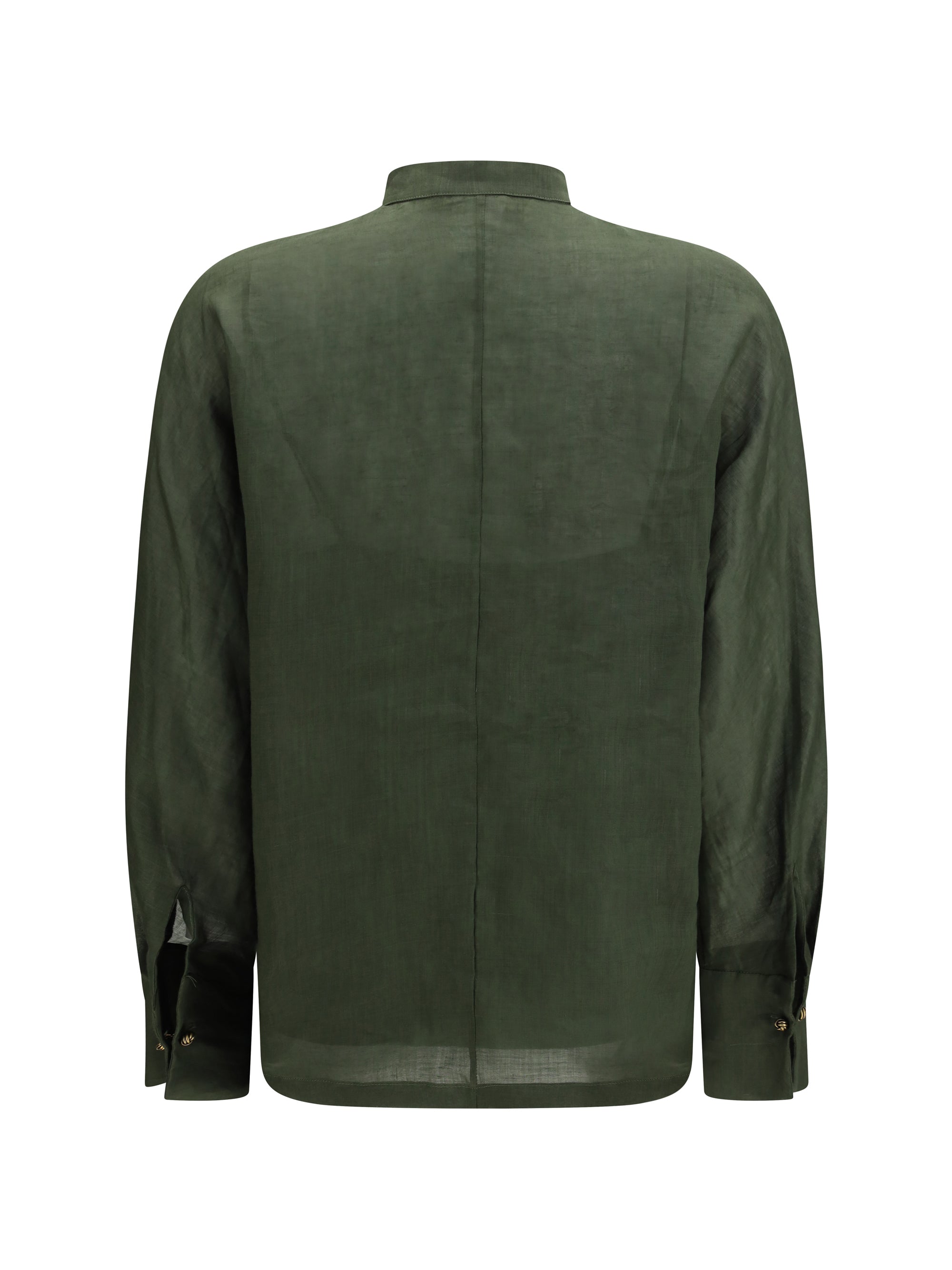 MAX MARA STUDIO 42 baldi ramié canvas shirt