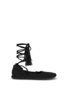the sound of the sea lace-up ballerinas