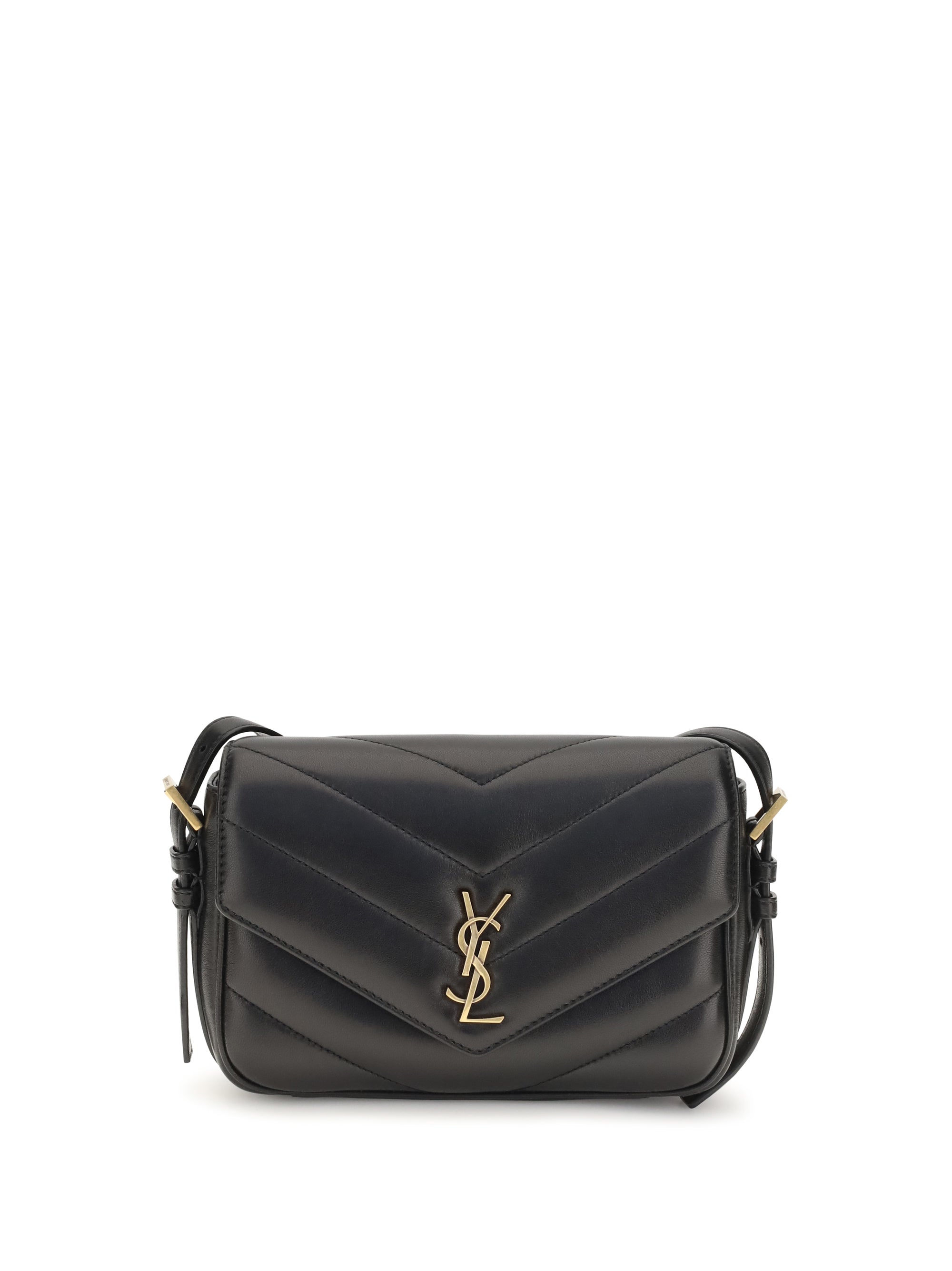 SAINT LAURENT OS loulou cassandre toy lambskin shoulder bag