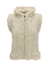 wool and alpaca hooded gilet
