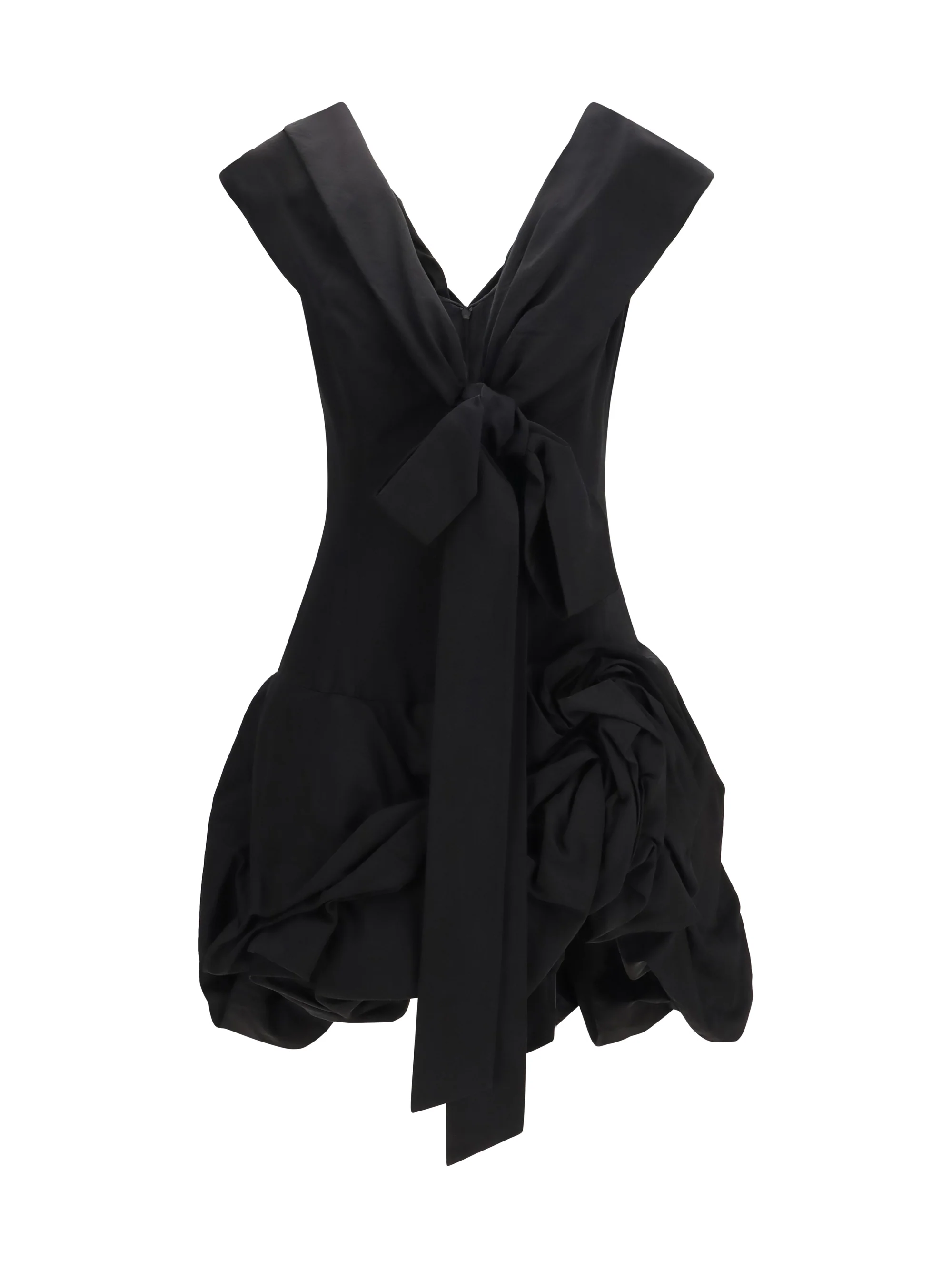 MAGDA BUTRYM 40 midi dress with draped shawl collar