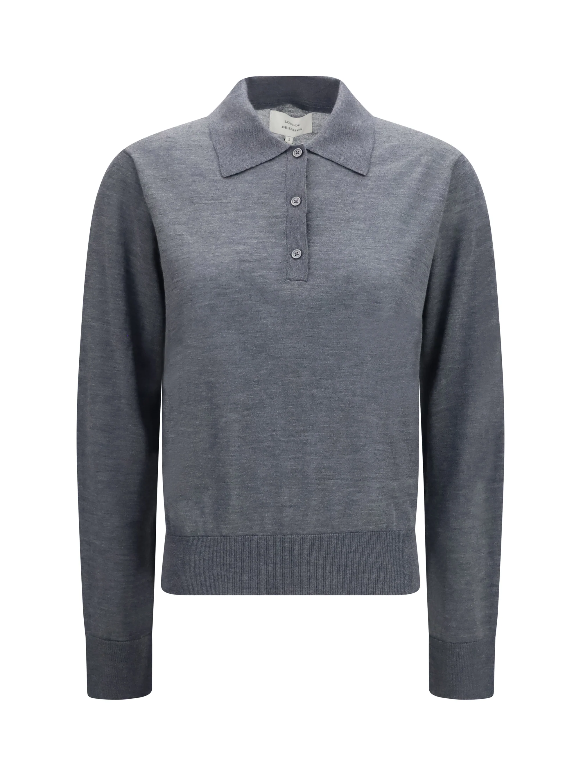 LOULOU DE SAISON L miles long-sleeve fine-knit polo