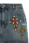 the dolce&gabbana mini skirt redefines casual aesthetics through meticulous tail