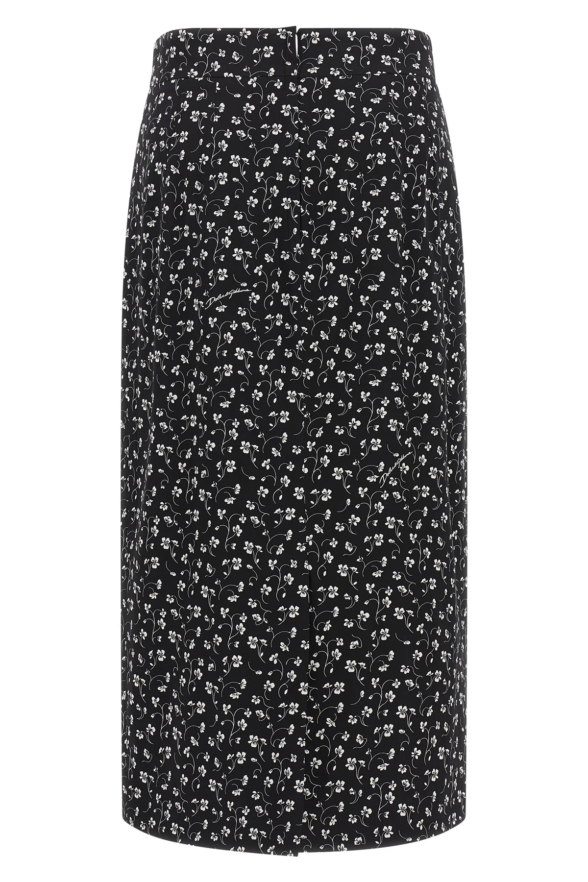the dolce&gabbana silk blend midi skirt embodies timeless sartorial elegance