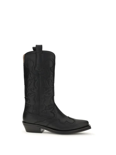 embroidered western boots