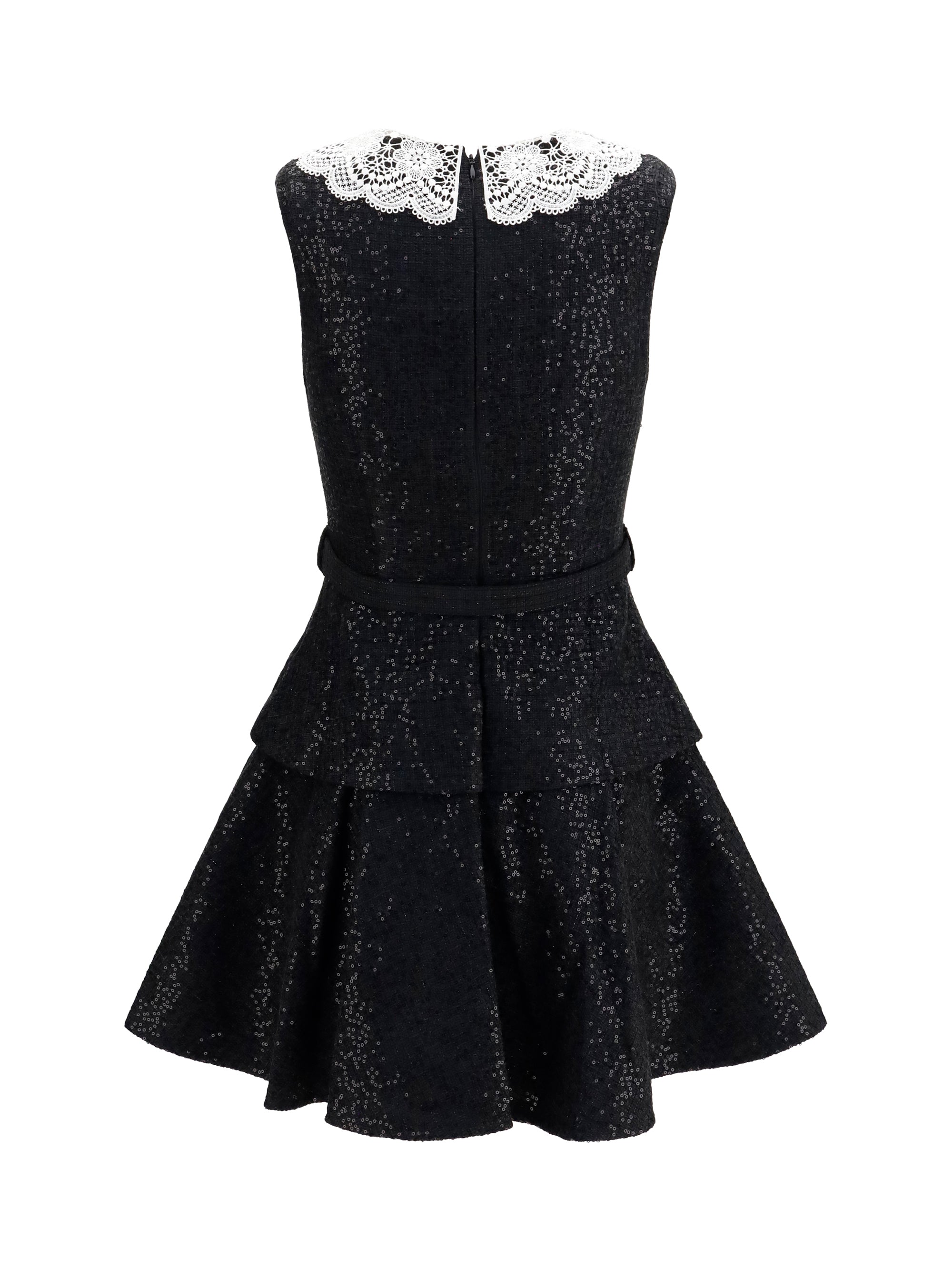 SELF-PORTRAIT 6 sequin bouclé dress