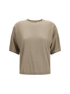 short-sleeve cashmere and silk sweater