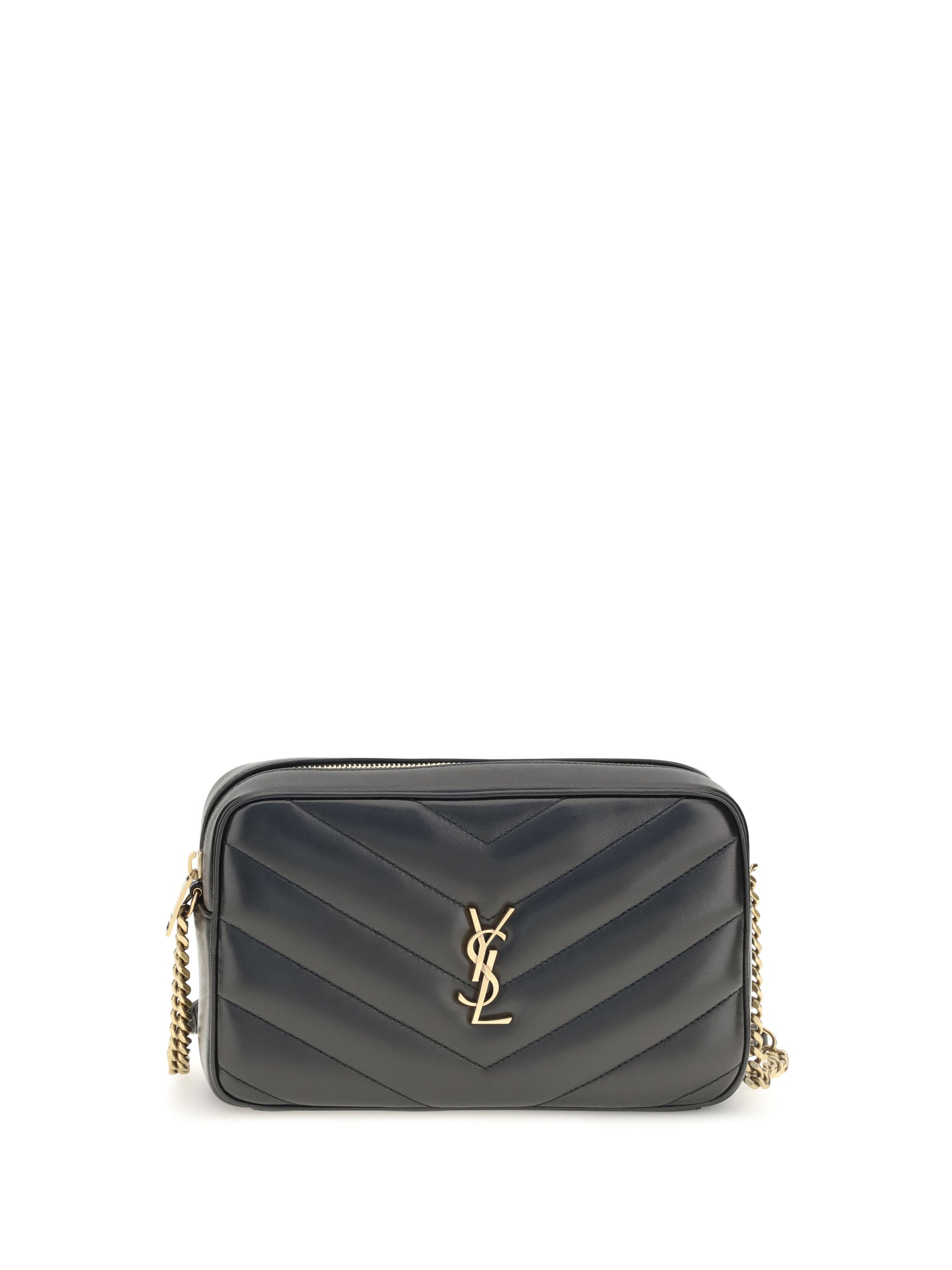 SAINT LAURENT OS loulou matelassé leather crossbody bag