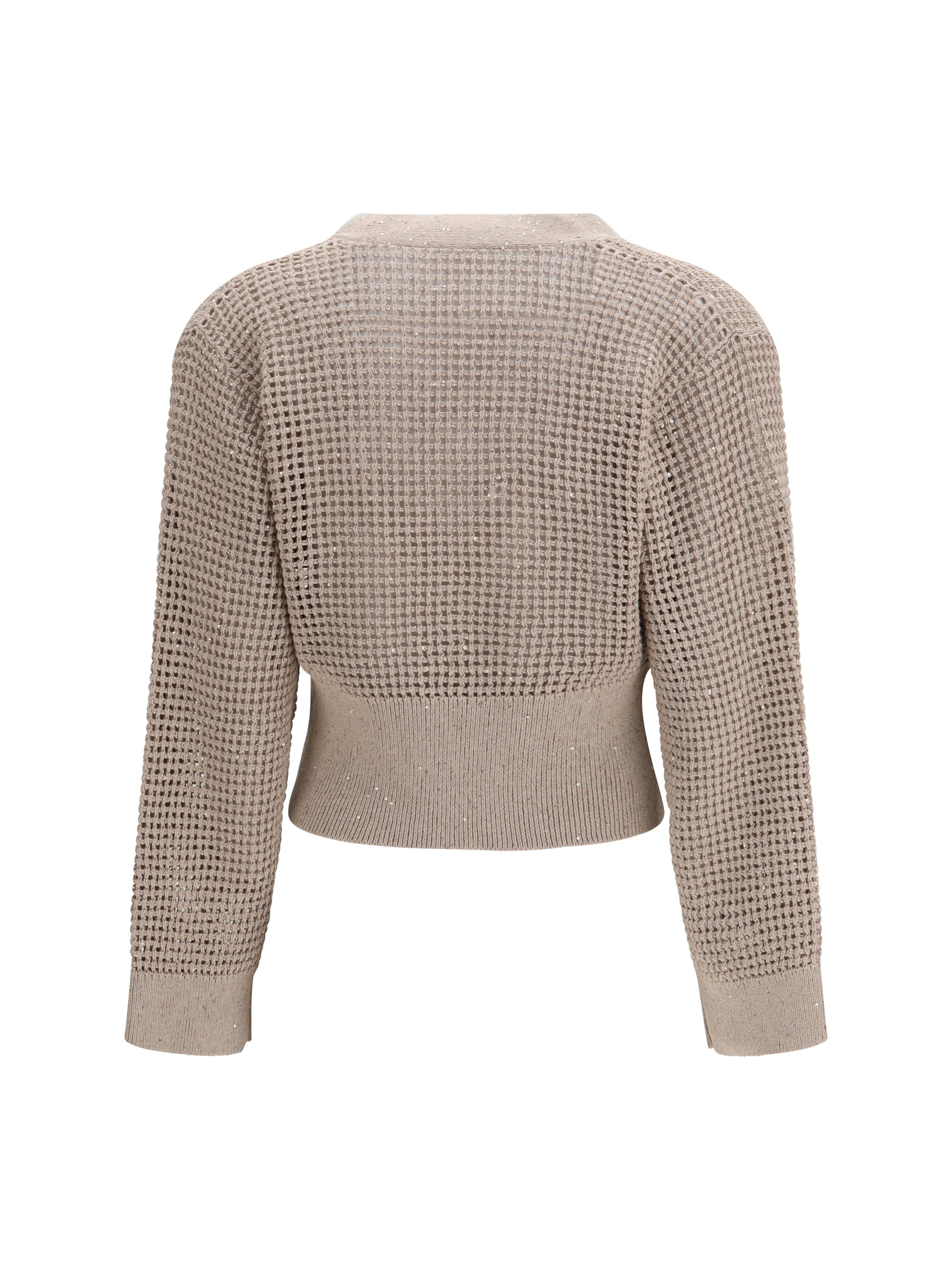 BRUNELLO CUCINELLI M sequined mesh cardigan