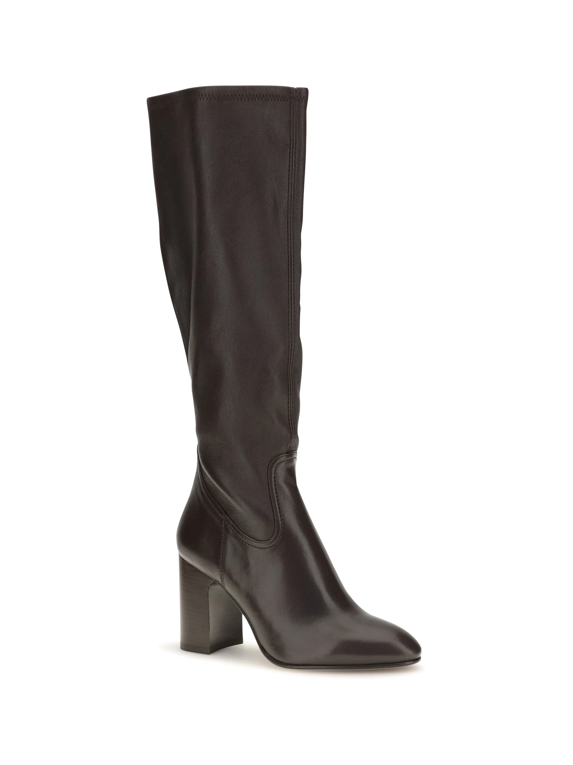 mulberry stretch leather boots
