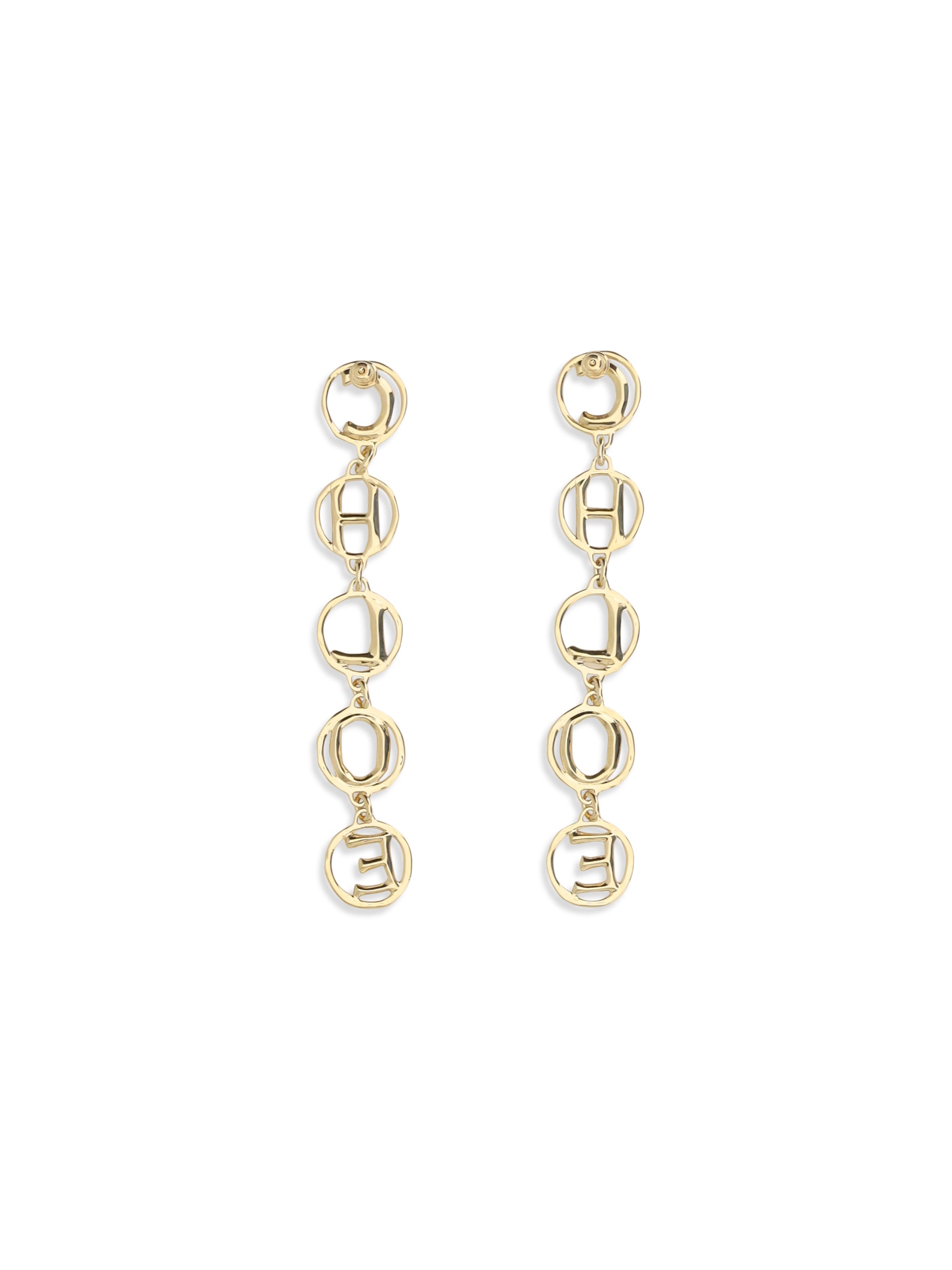 script drop earrings
