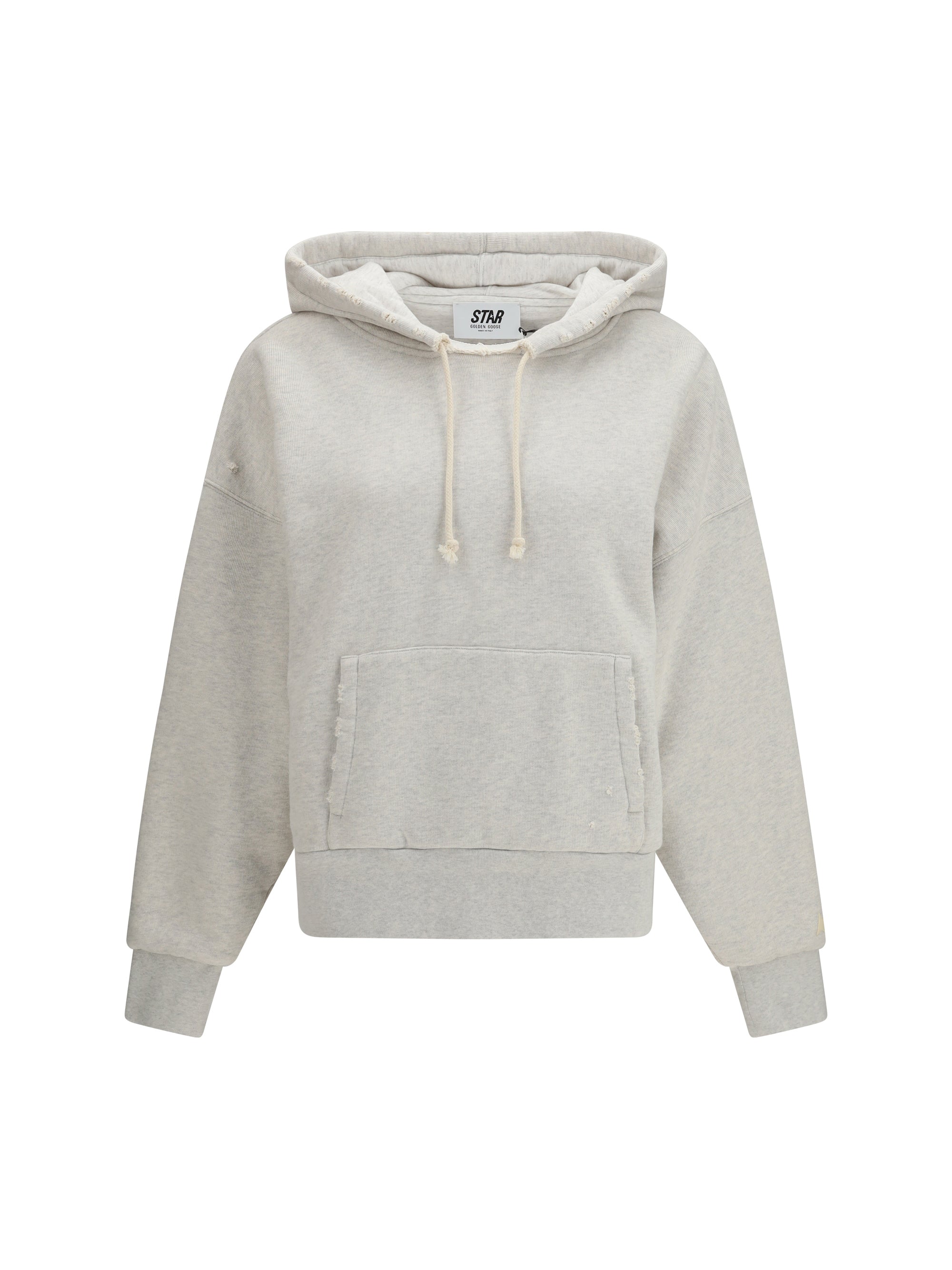 GOLDEN GOOSE XS star unisex hooded sweatshirt