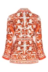 maiolica print fine silk shirt