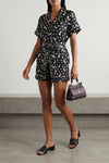 all-over fiorellini print silk twill shirt