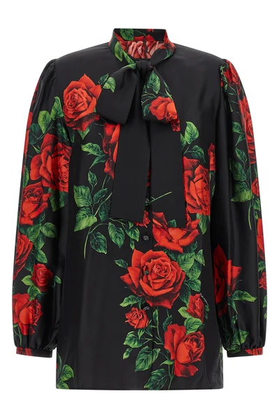 the dolcegabbana shirt defines a romantic and sophisticated aesthetic through a