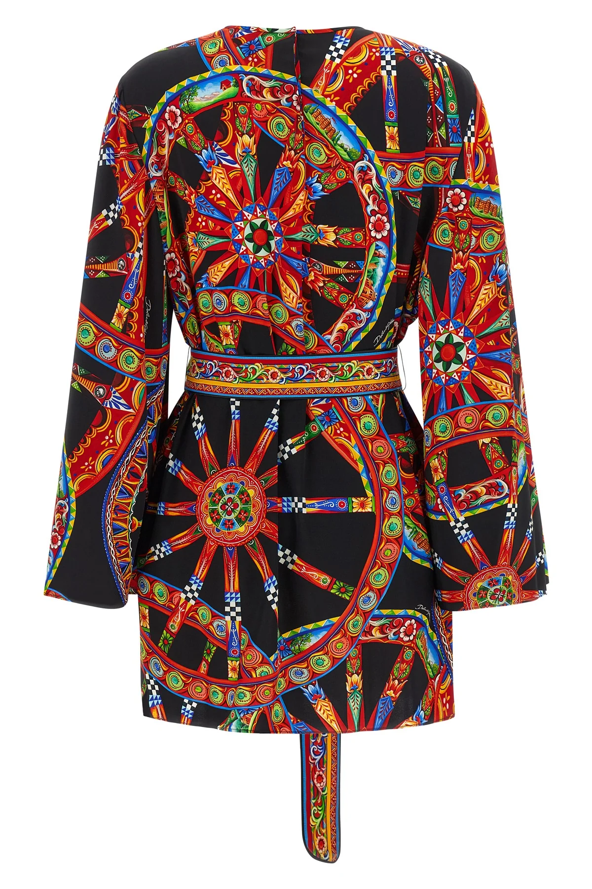 the dolce&gabbana mini dress exemplifies the brands dedication to vibrant itali