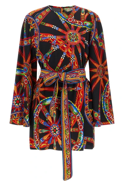 the dolcegabbana mini dress exemplifies the brands dedication to vibrant itali