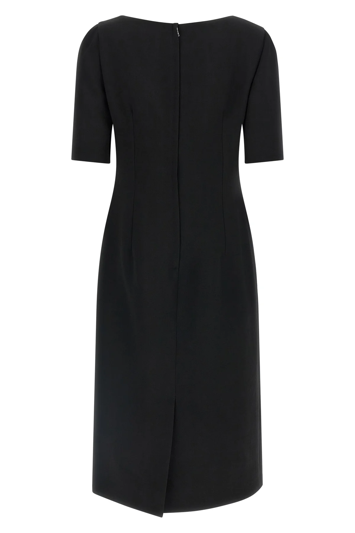 the dolce&gabbana double crêpe wool midi dress defines an impeccable sartorial s