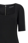 the dolce&gabbana double crêpe wool midi dress defines an impeccable sartorial s