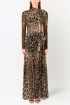 silk blend maxi dress