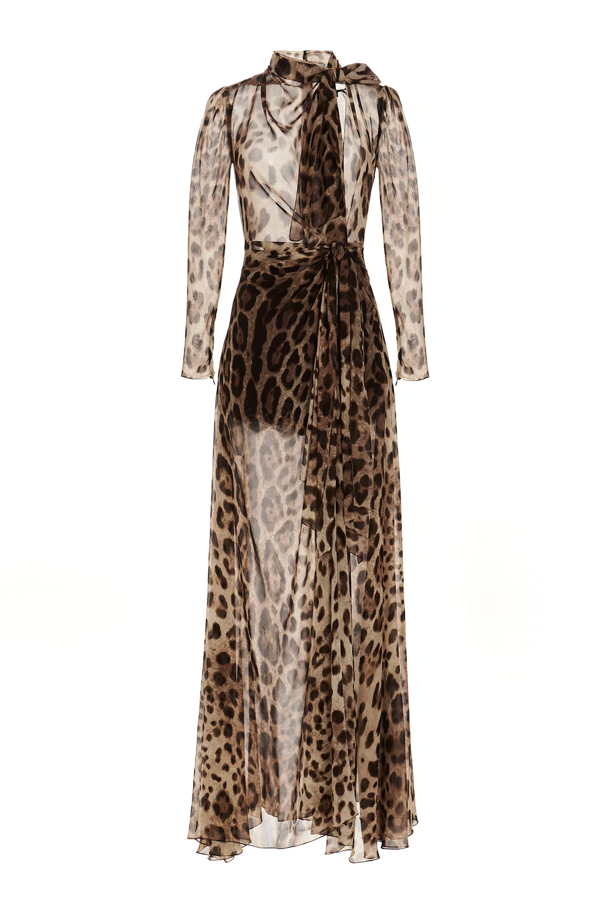 DOLCE amp; GABBANA 42 silk blend maxi dress