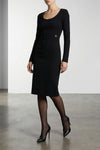 stretch viscose midi dress