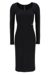 stretch viscose midi dress