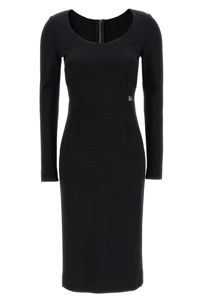 stretch viscose midi dress