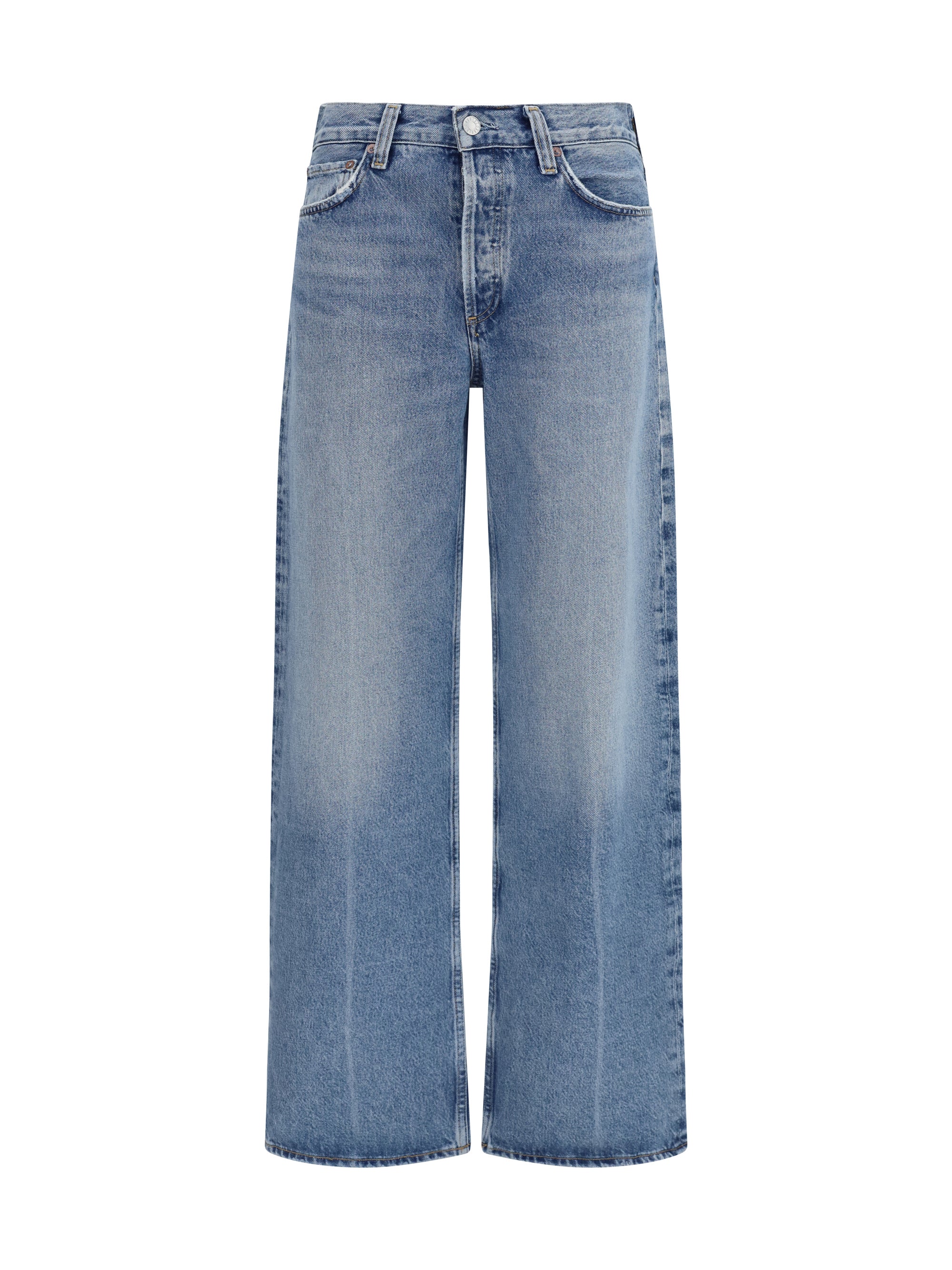 AGOLDE 24 wide-leg creased jeans