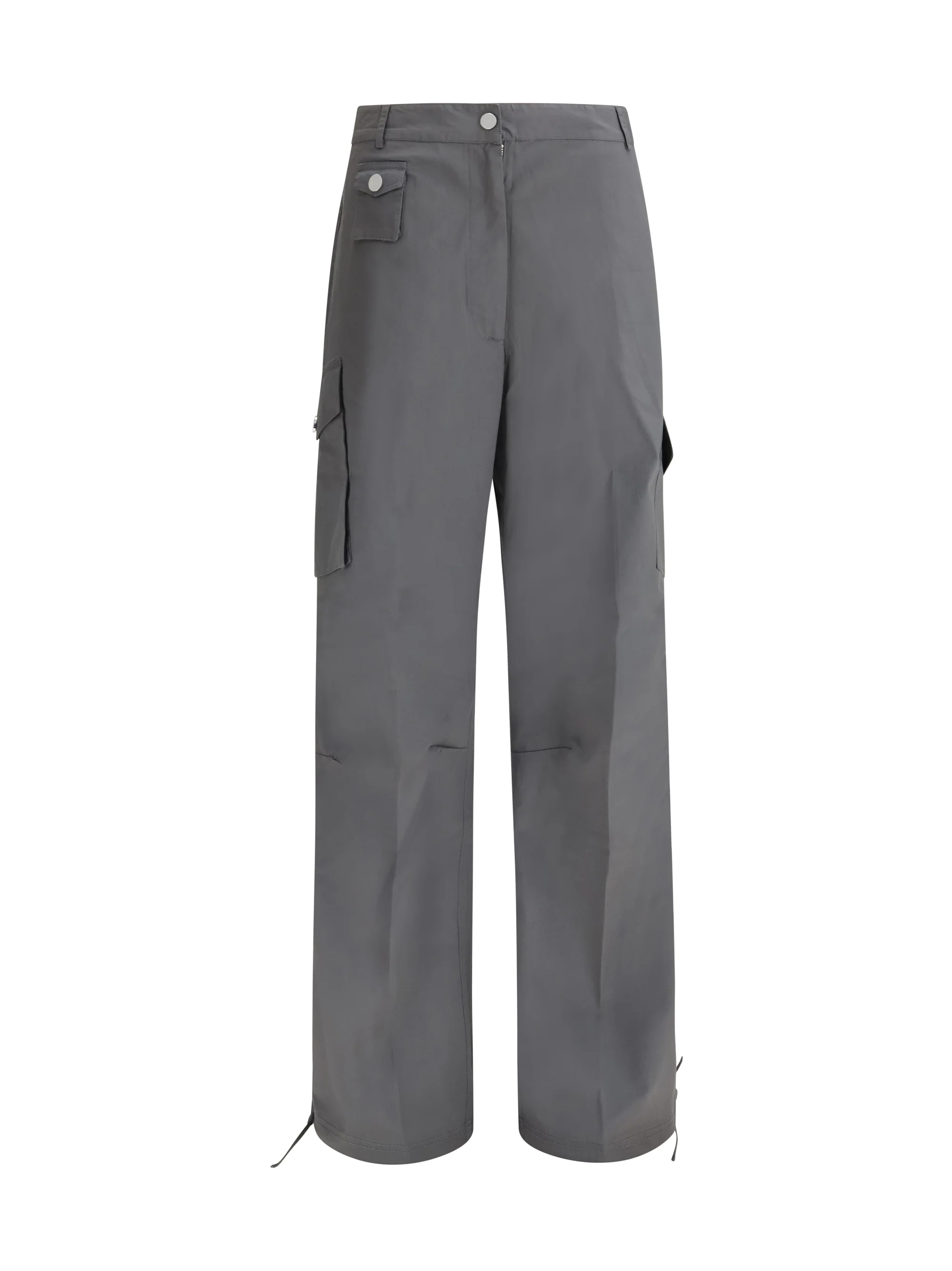 GANNI 34 stretch cotton cargo pants