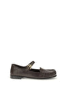 buckled leather loafers