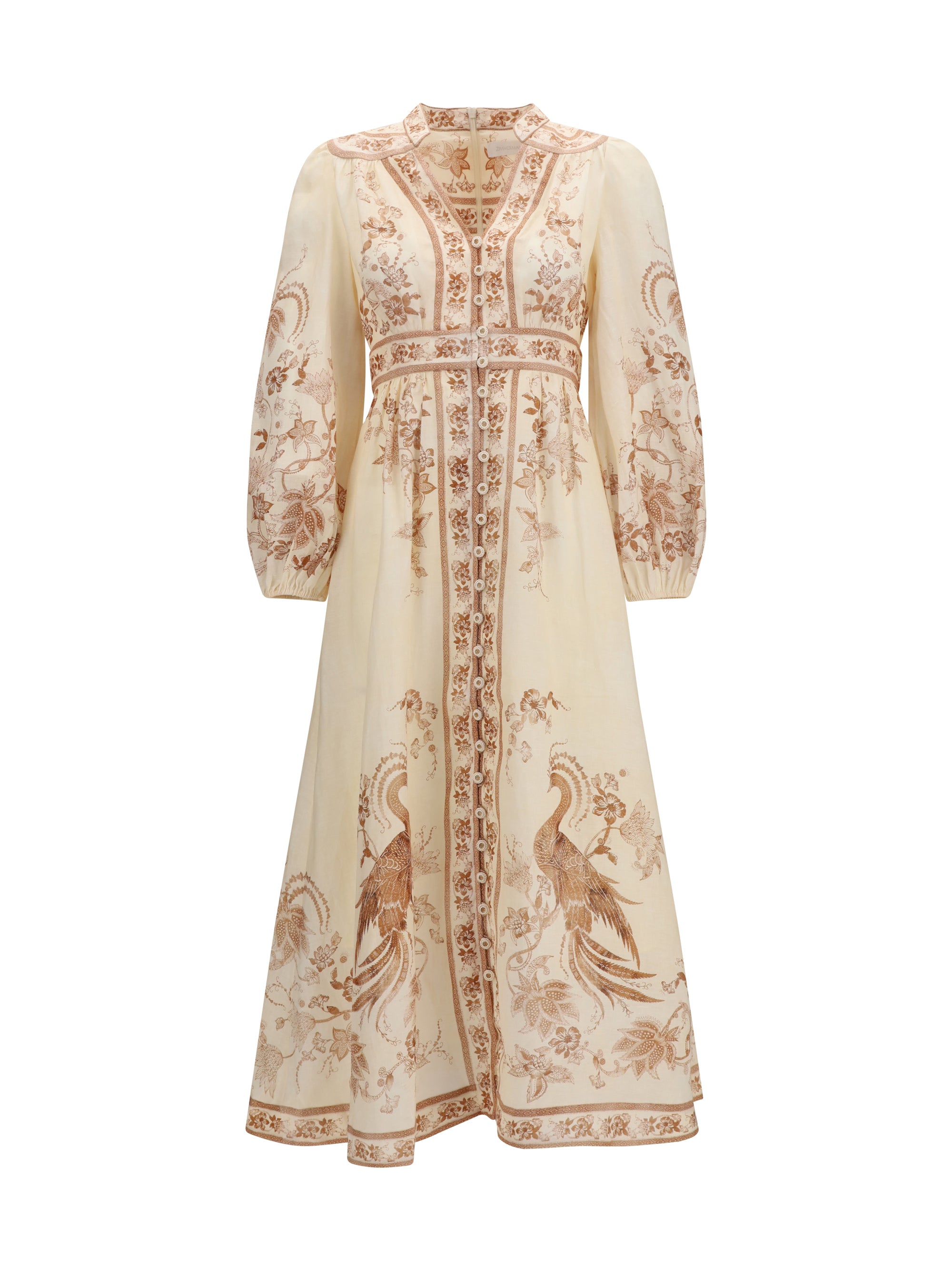 ZIMMERMANN 1 indra plunge floral dress